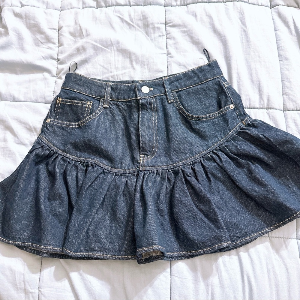 Zara Blue Denim Skirt